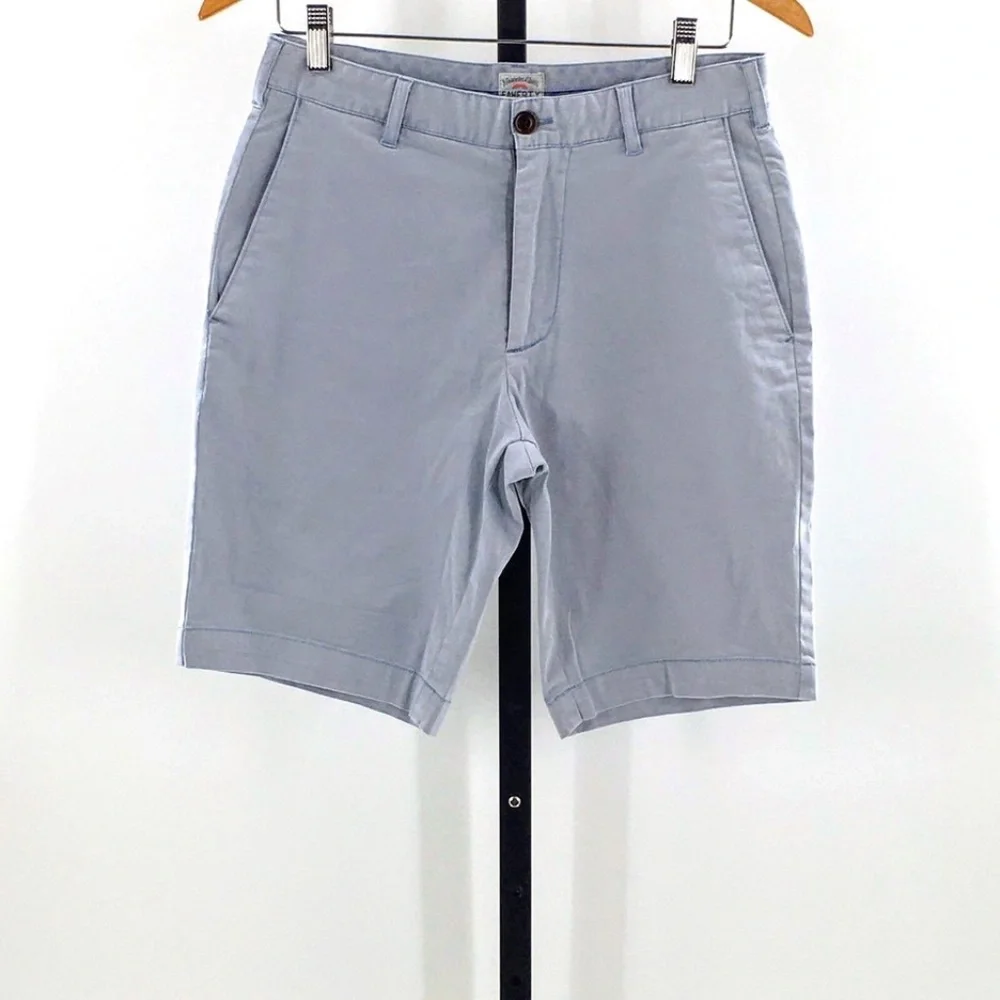 Faherty Mens Shorts Chino Stretch Blue 9.5